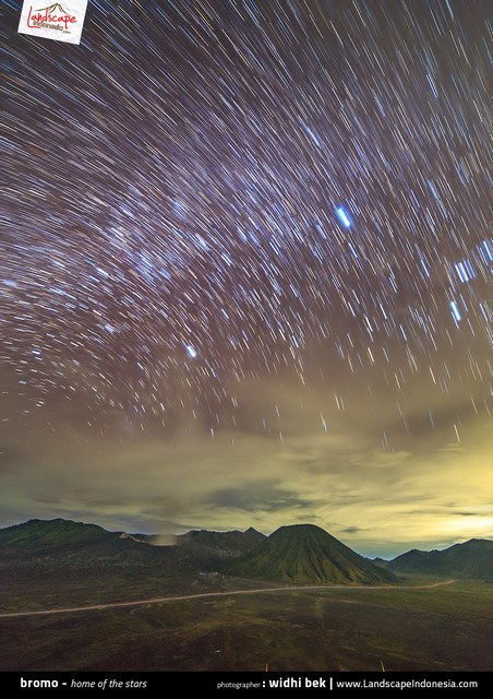 star trail @bromo star trail @bromo