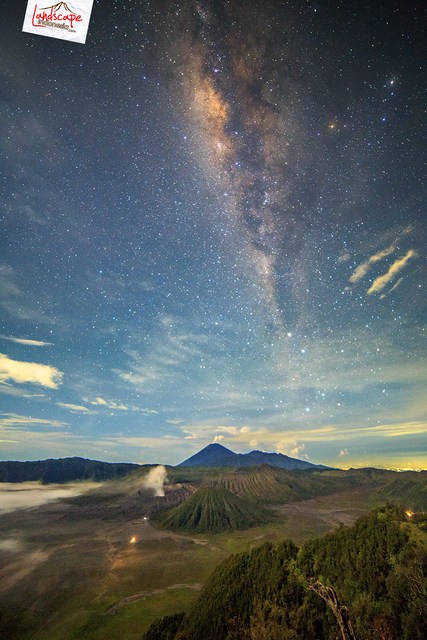milky way di atas bromo milky way di atas bromo