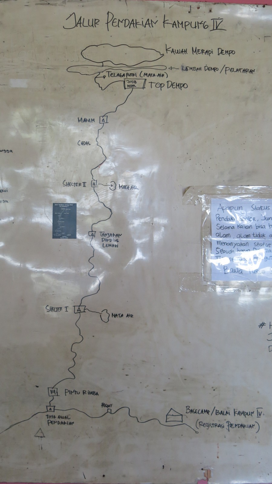 catper Dempo - Menuju Pintu Rimba