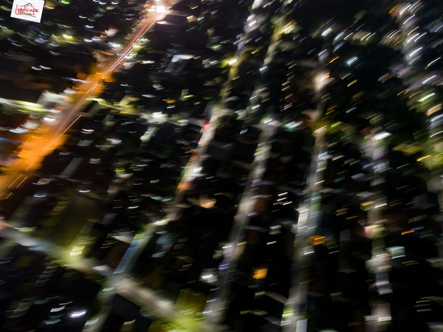 Test Aerial Fotografi di Malam Hari