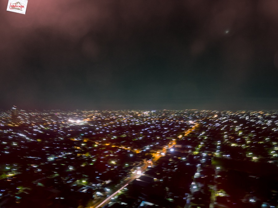 Test Aerial Fotografi di Malam Hari