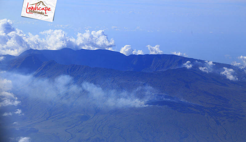 sisa terbakar di lereng Tambora sisa terbakar di lereng Tambora