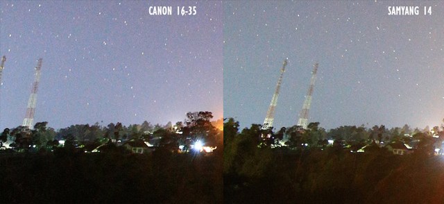 perbandingan lensa samyang 14mm vs canon 16-35 Lensa samyang 14 mm vs canon 16-35