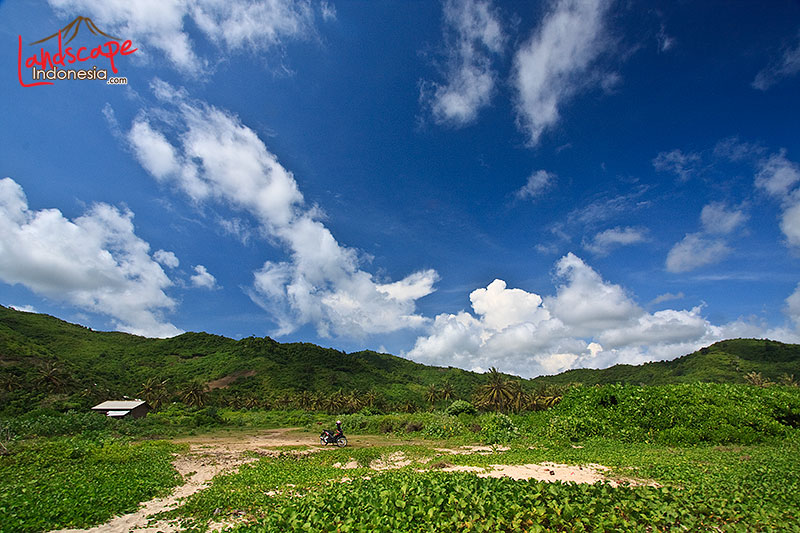 motor diparkir di pinggir pantai motor diparkir di pinggir pantai
