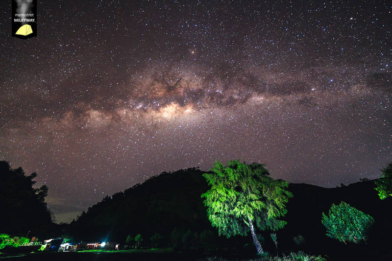 milky way di sikunir, dieng