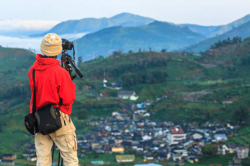 pagi di telaga cebongan, dieng - 450D dua kamera - pagi di sikunir dieng - 450D