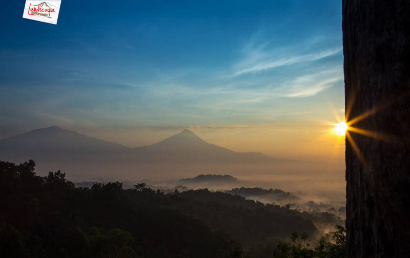 view pagi dari punthuk setumbu view sunrise di punthuk setumbu