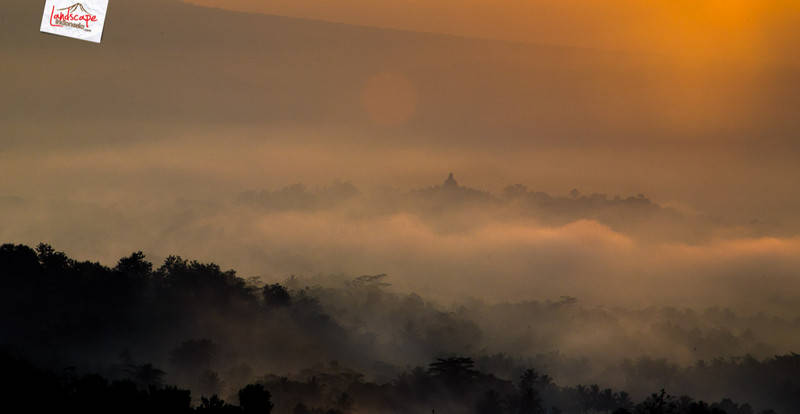 siluet borobudur dari punthuk setumbu siluet borobudur dari punthuk setumbu
