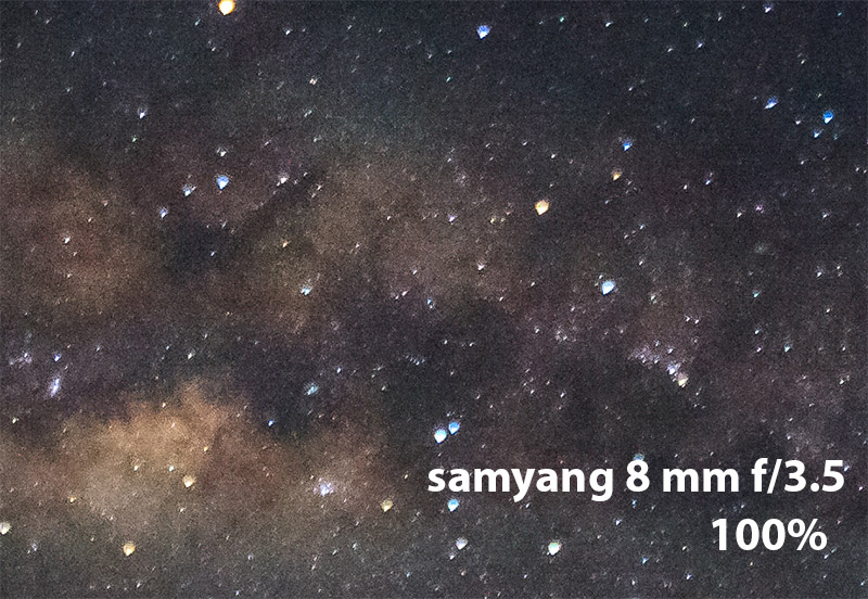 Lensa fish eye samyang 8mm untuk memotret milky way