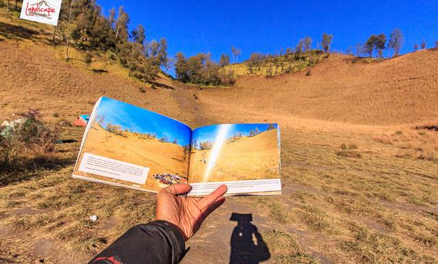 Semeru dalam frame Semeru dalam frame