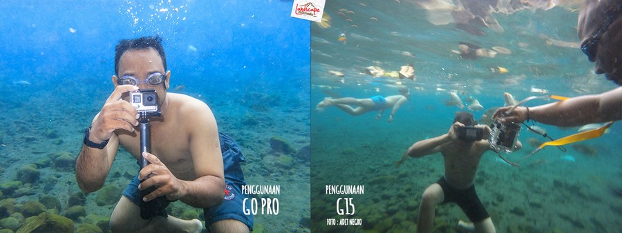 test underwater - gopro vs g15