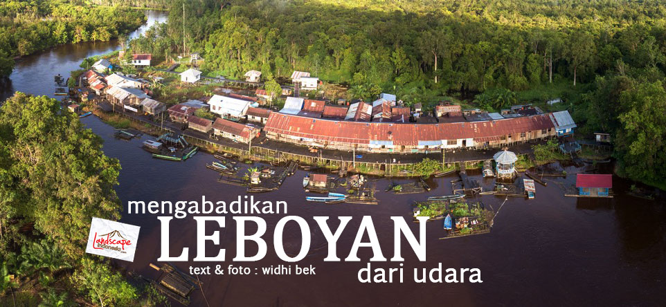 mengabadikan leboyan dari udara