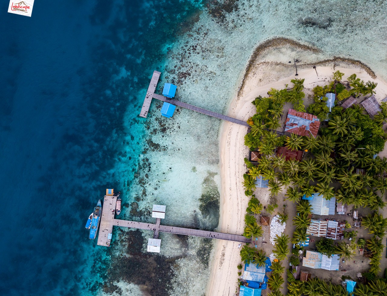 menerbangkan drone di papua