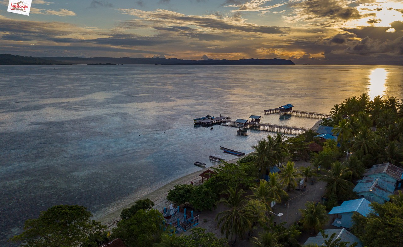 menerbangkan drone di papua